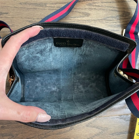 Gucci GG Navy Monogram Crossbody Pouch w/ auth cert - Picture 7 of 13